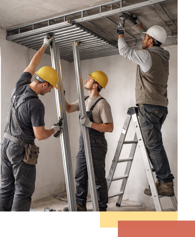 Монтаж реечного потолка под ключ в Мелеузе