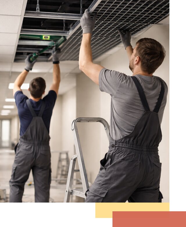 Монтаж потолка Грильято в Мелеузе: установка под ключ качественно