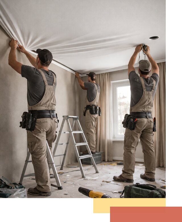 Монтаж матового натяжного потолка в Мелеузе качественно и быстро