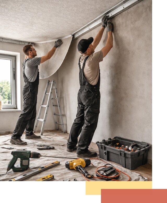 Монтаж фактурного натяжного потолка в Мелеузе качественно и быстро