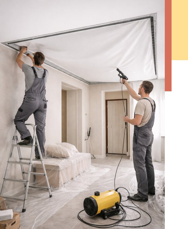 Монтаж натяжного потолка в прихожей в Мелеузе от 2711 руб. под ключ | ОТДЕЛОЧНИК-Млз