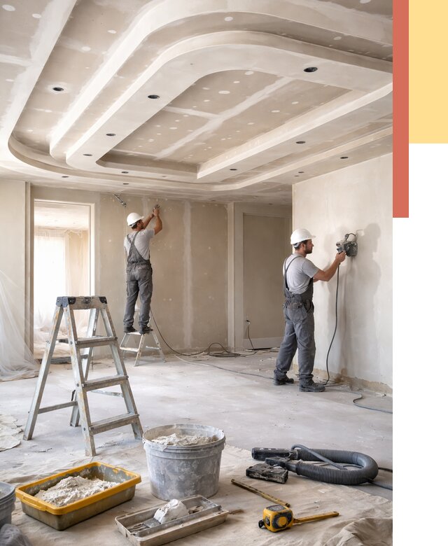 Многоуровневый потолок из гипсокартона в Мелеузе от 767 руб. под ключ | ОТДЕЛОЧНИК-Млз