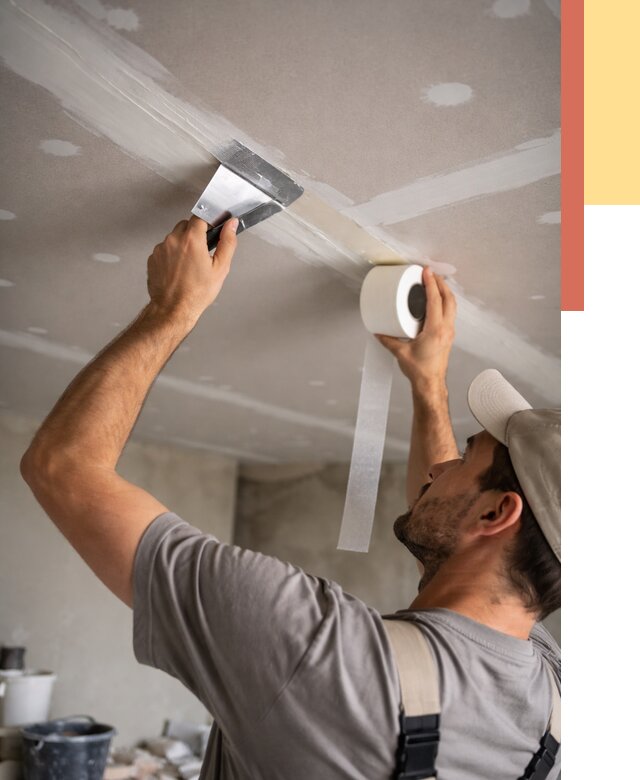 Обработка швов потолка ГКЛ в Мелеузе от 7672 руб. под ключ | ОТДЕЛОЧНИК-Млз