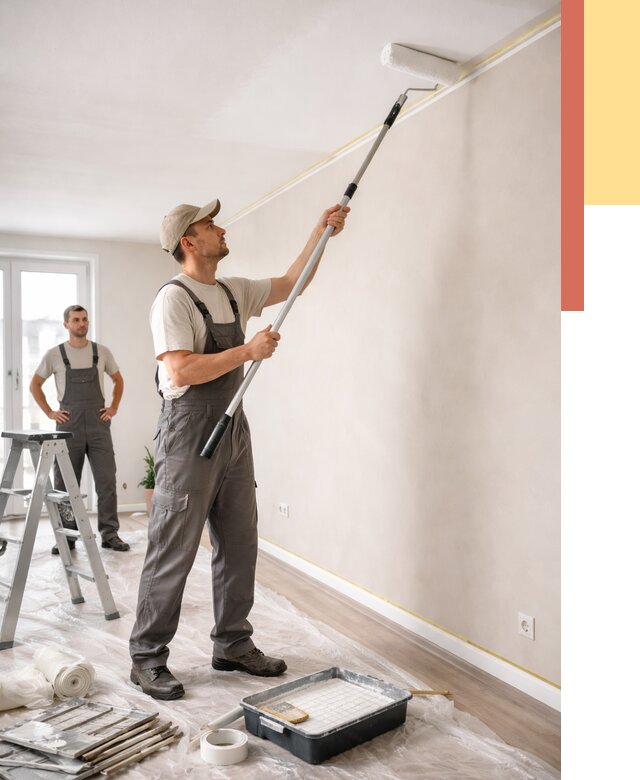 Покраска потолка из гипсокартона в Мелеузе от 4603 руб./м2 — услуги под ключ | ОТДЕЛОЧНИК-Млз