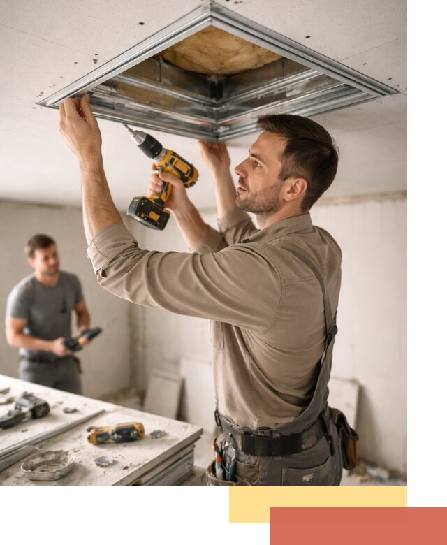 Монтаж люка в потолок из ГКЛ в Мелеузе