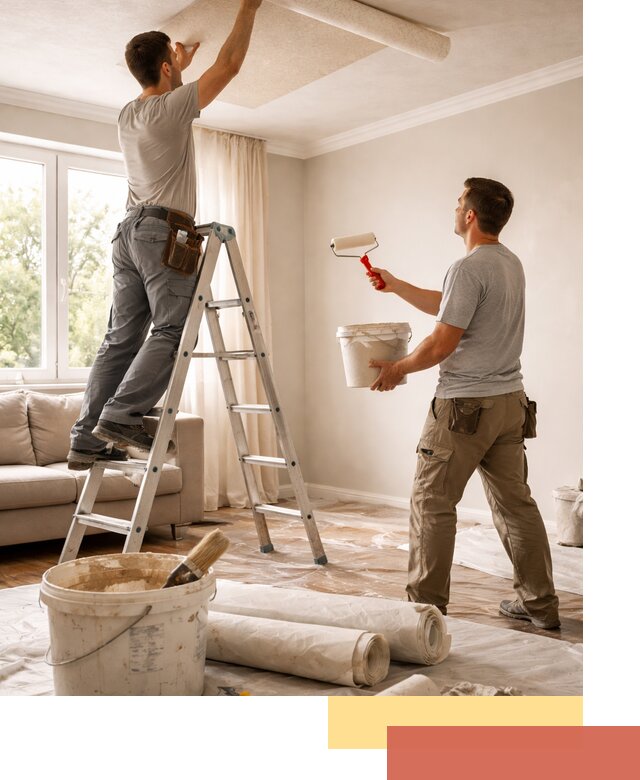 Поклейка обоев на потолок в Мелеузе — качественно и быстро