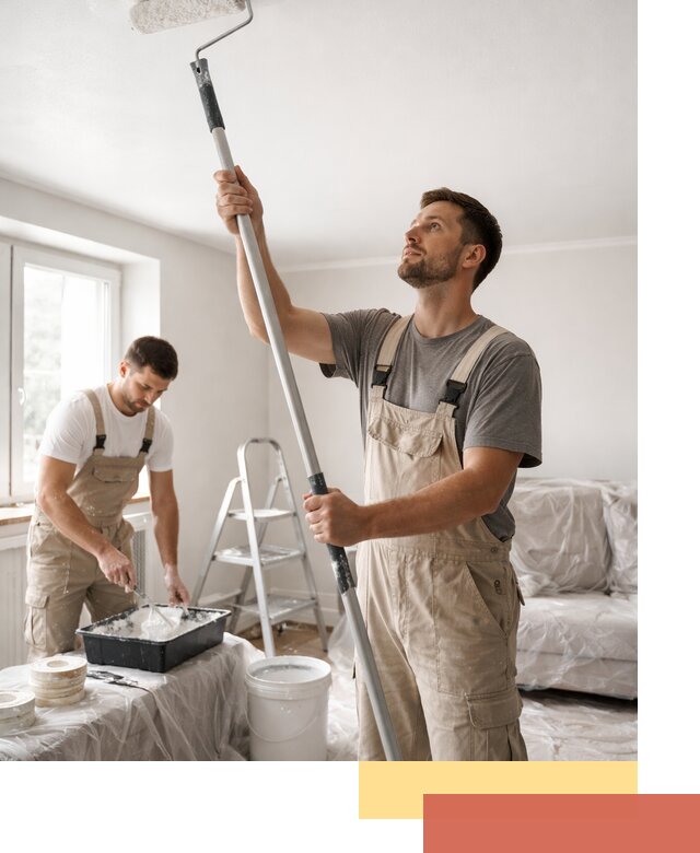 Покраска потолка водоэмульсионной краской в Мелеузе