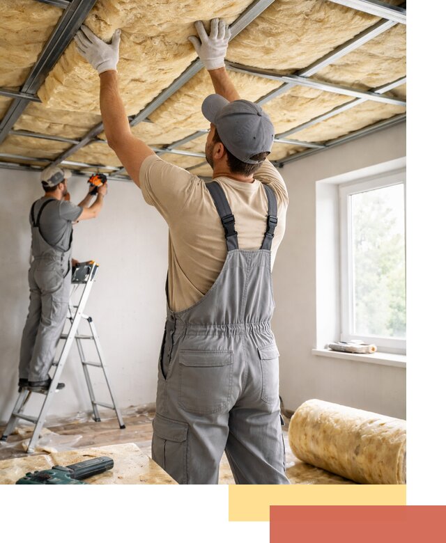 Утепление потолка под ключ в Мелеузе качественно и быстро