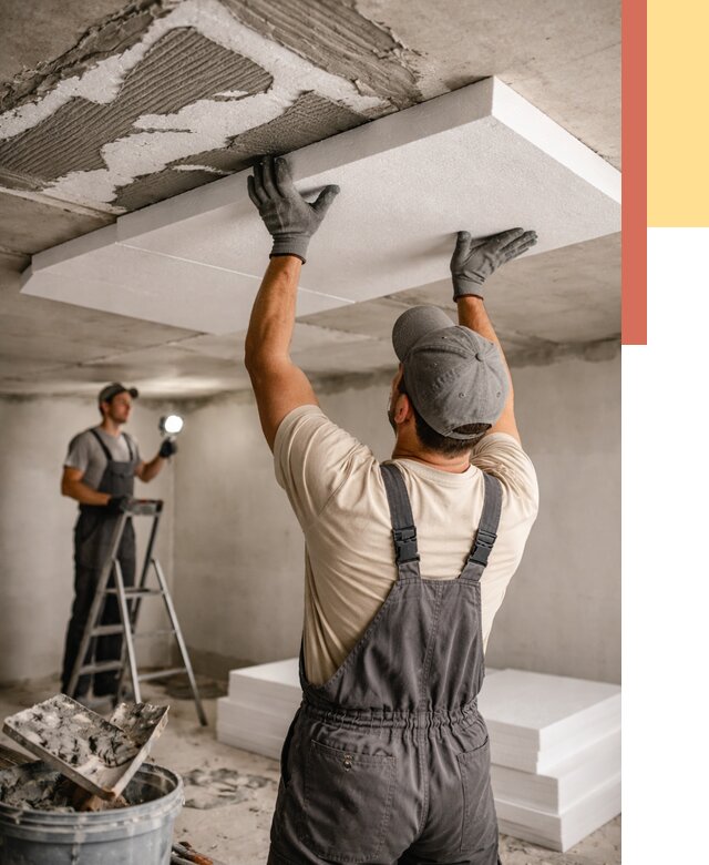 Утепление потолка пенопластом в Мелеузе от 4603 руб/м2 — недорого и быстро | ОТДЕЛОЧНИК-Млз