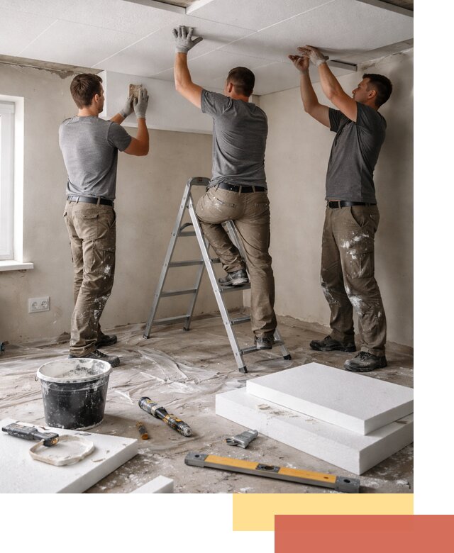 Утепление потолка пенопластом в Мелеузе быстро и качественно