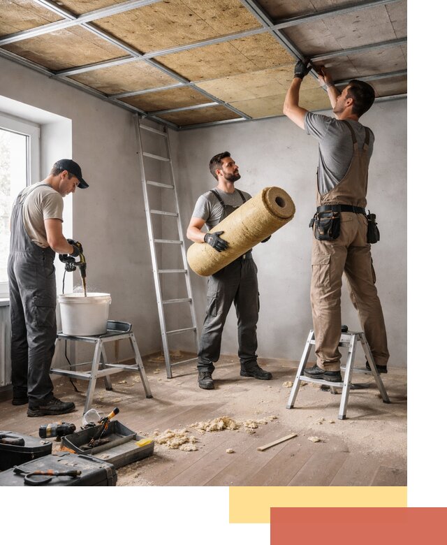 Шумоизоляция потолка в Мелеузе: профессиональный монтаж и отделка