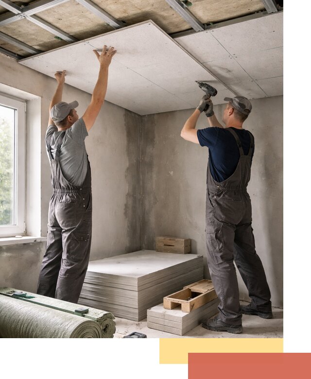 Шумоизоляция потолка панелями ЗИПС в Мелеузе